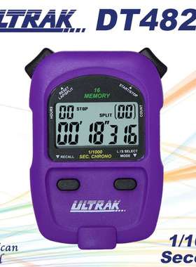电子秒表DT482F定尔志ULTRAK奥赛克16道2排显示计时器千分一秒