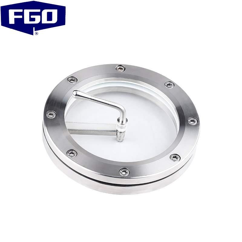 FGO带刷对夹视镜304不锈钢对夹式玻璃窗视盅PN10SJ71F-10P