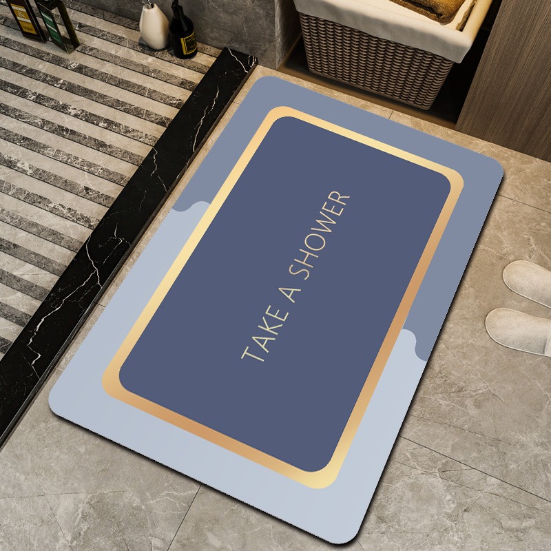 卫生间吸水防滑软硅藻泥地垫