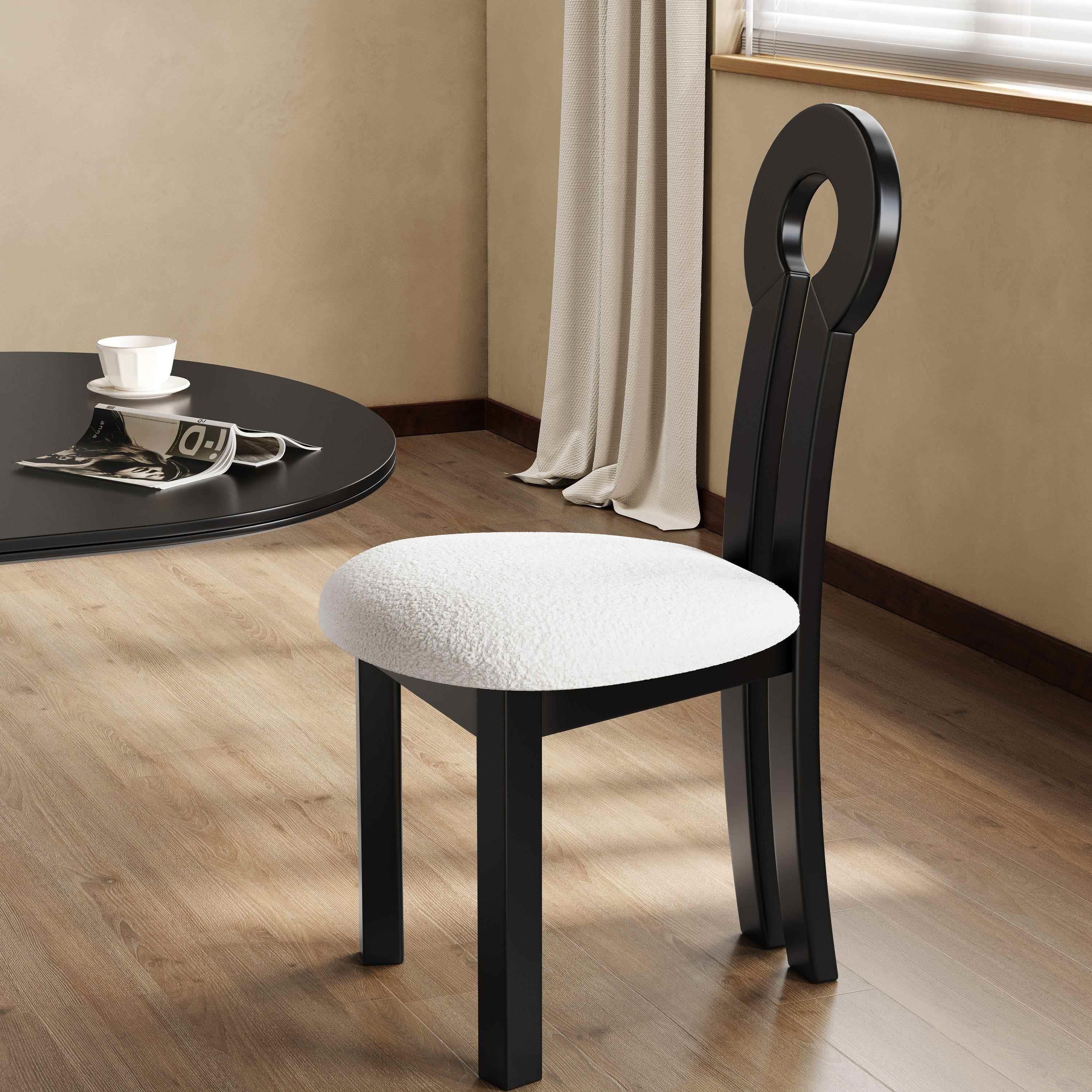 中古钥匙椅家用设计师民宿高轻靠背餐椅奢椅法式复古餐厅实木