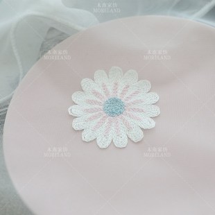 柯桥 客厅卧室飘窗纱帘成品 新款 田园小花网纱绣z花窗帘窗纱