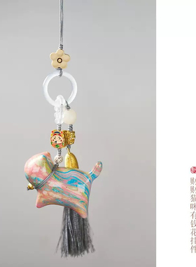 杭州绿檀木雕非遗大漆小猫挂件财财猫咪包包挂件招财猫车吊坠女款