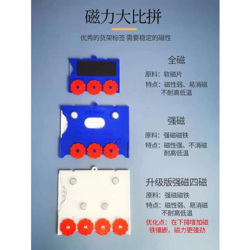 计数磁性标签牌货架强磁标识牌超市价格标签套轮盘材料卡物料仓库