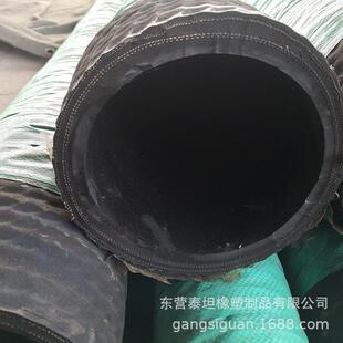 直销新款建筑工地打桩机用钢丝胶管 黑色橡胶钢丝管 泥浆管