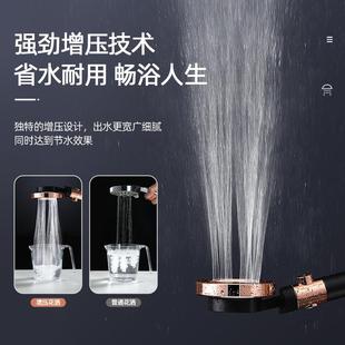 轻奢美肤过滤增压淋浴花洒喷头 直销新款 家用浴室墨绿色莲蓬头花