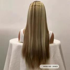 直销新款 高温丝长直发前蕾丝女渐变色跨境欧美假发直 跨境热销新品