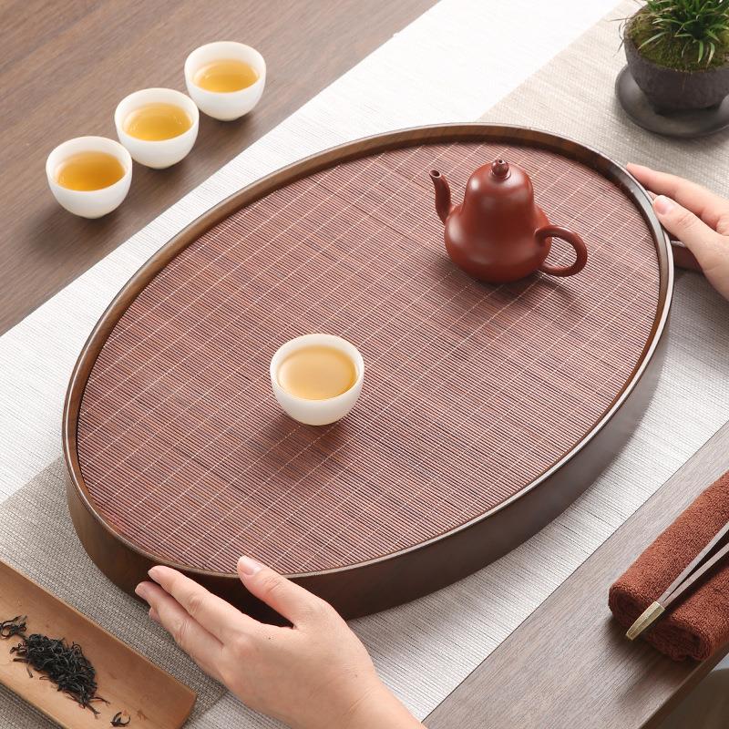 茶盘家用托盘功夫茶具套装2025新款茶海竹实木客厅沥水干泡小茶台