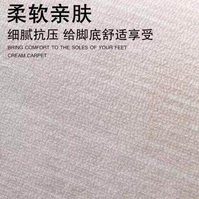 简约素色客厅地毯法式茶几毯轻奢高级免洗可擦防水地毯家用卧室