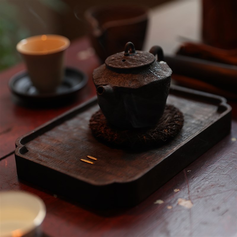 实木茶盘沥水盘简约干泡台托盘家用轻奢小型沥储水式茶台功夫茶具