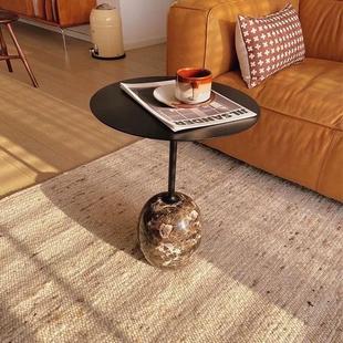 Tradition北欧简约沙发边桌大理石边几卧室床头柜角几小圆桌茶几