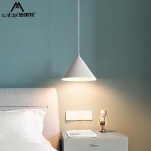 北欧主卧室床头吊灯现代简约吊线灯具创意个性轻奢新款网红小吊灯