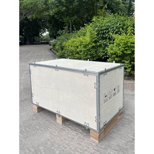 箱语定制包装木箱免熏蒸钢带木箱卡扣组装设备打包运输物流木箱子