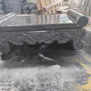 石雕供桌香案汉白玉长方形青石定制香炉摆件大理石雕刻彷古