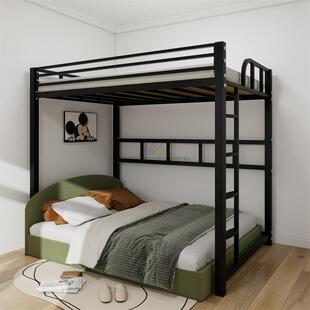 【加厚50平方2.0】铁质高架床，上层定制加两层小户型上铺空气床