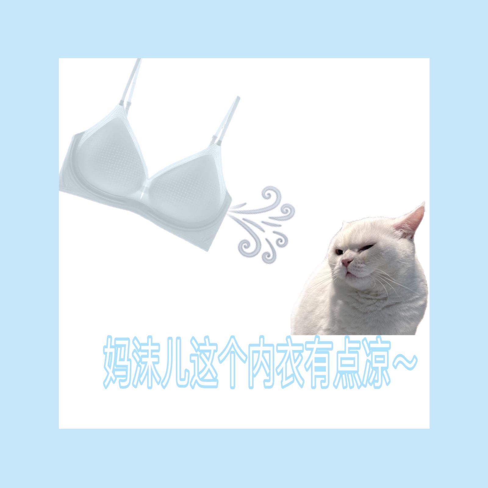 噗噗捏捏夏季小凉风超薄莱卡果冻条软支撑小胸内衣