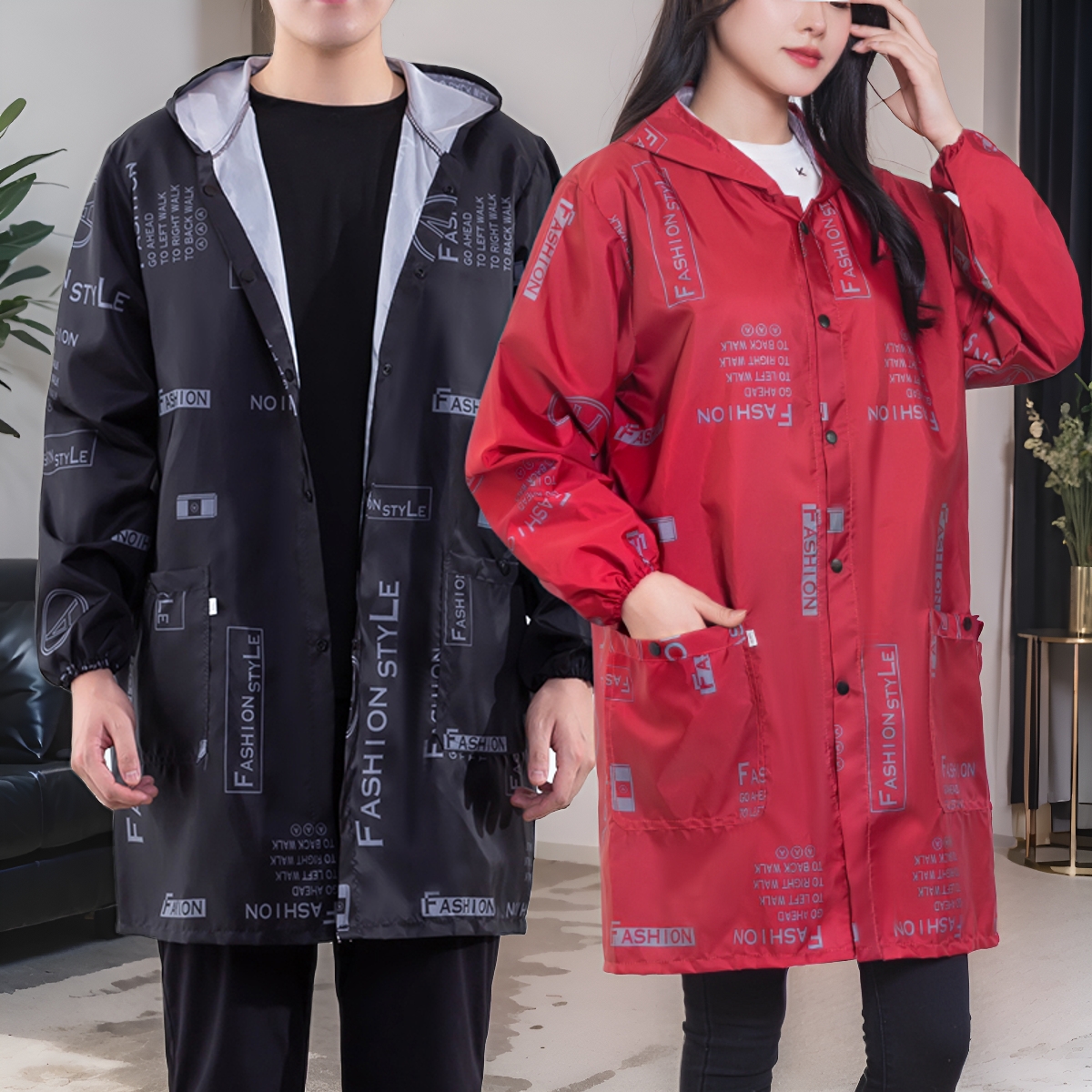 按扣设计 口袋放手机不会掉 耐脏易清洗