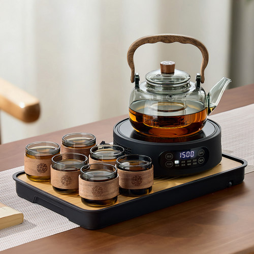2025新款玻璃烧水壶茶具套装