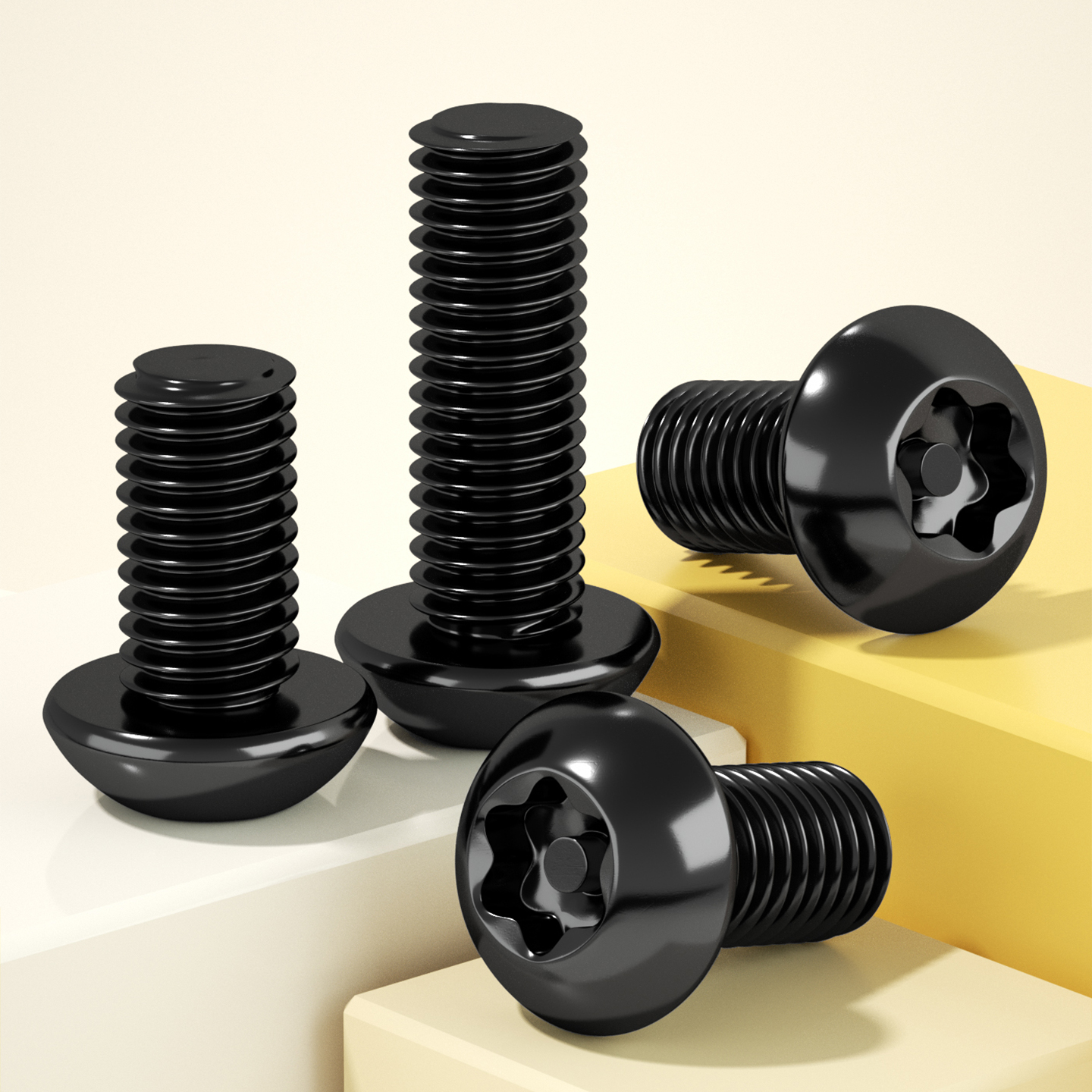 【全网热销】黑色内梅花防盗螺丝