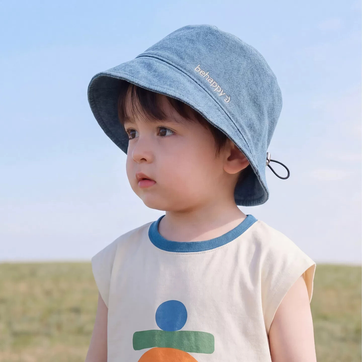 儿童帽子渔夫帽春夏季宝宝遮阳帽防晒帽男童女童盆帽太阳帽水桶帽