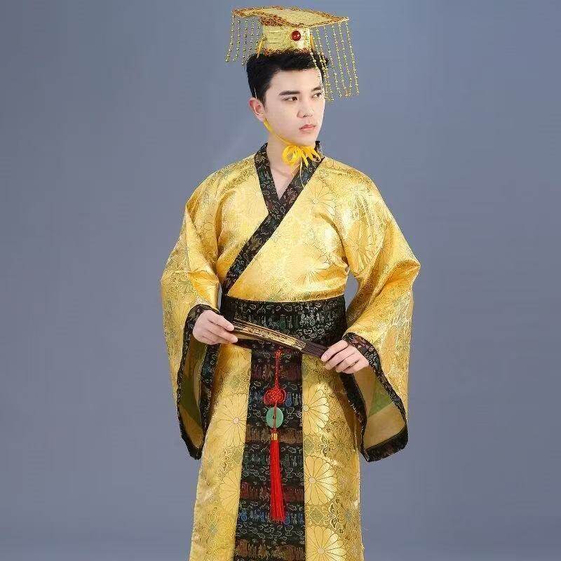 新款古装演出服成人太子服龙袍汉朝皇帝皇上影楼主题服装汉服男装