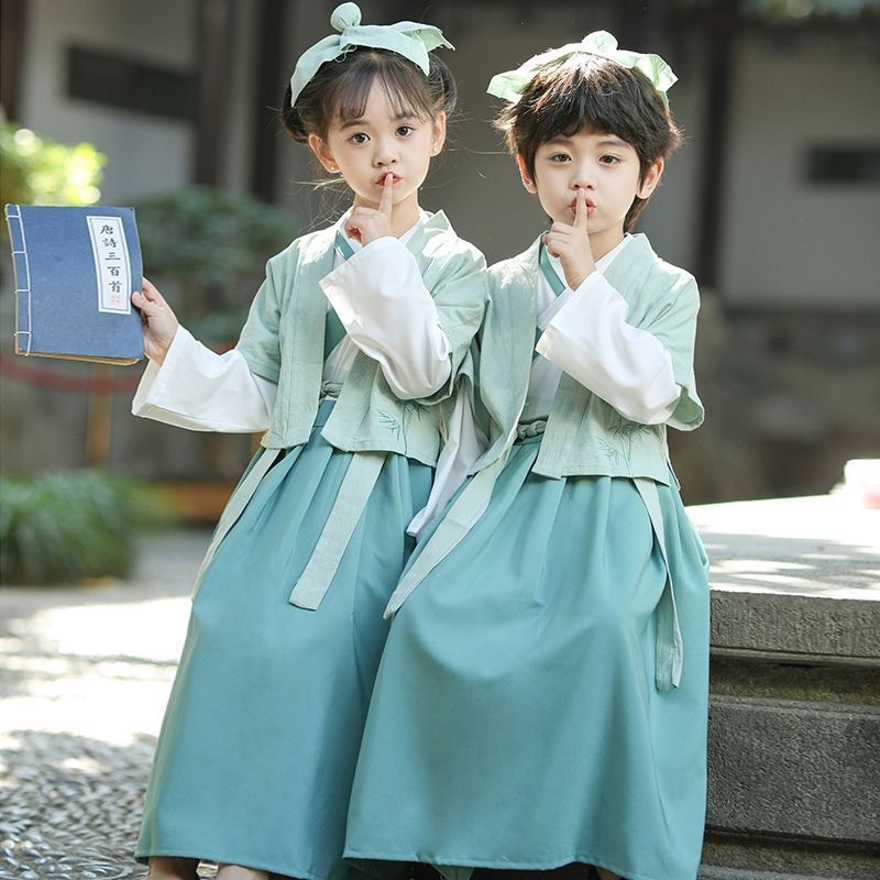 神笔马良演出服汉服儿童男3-14岁国学服装中国风薄款夏季神笔马良