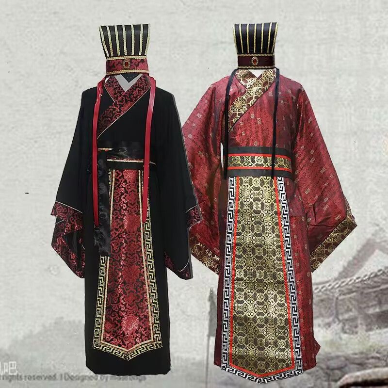 古装 男汉服 唐装秦朝春秋战国民族服装/舞台装