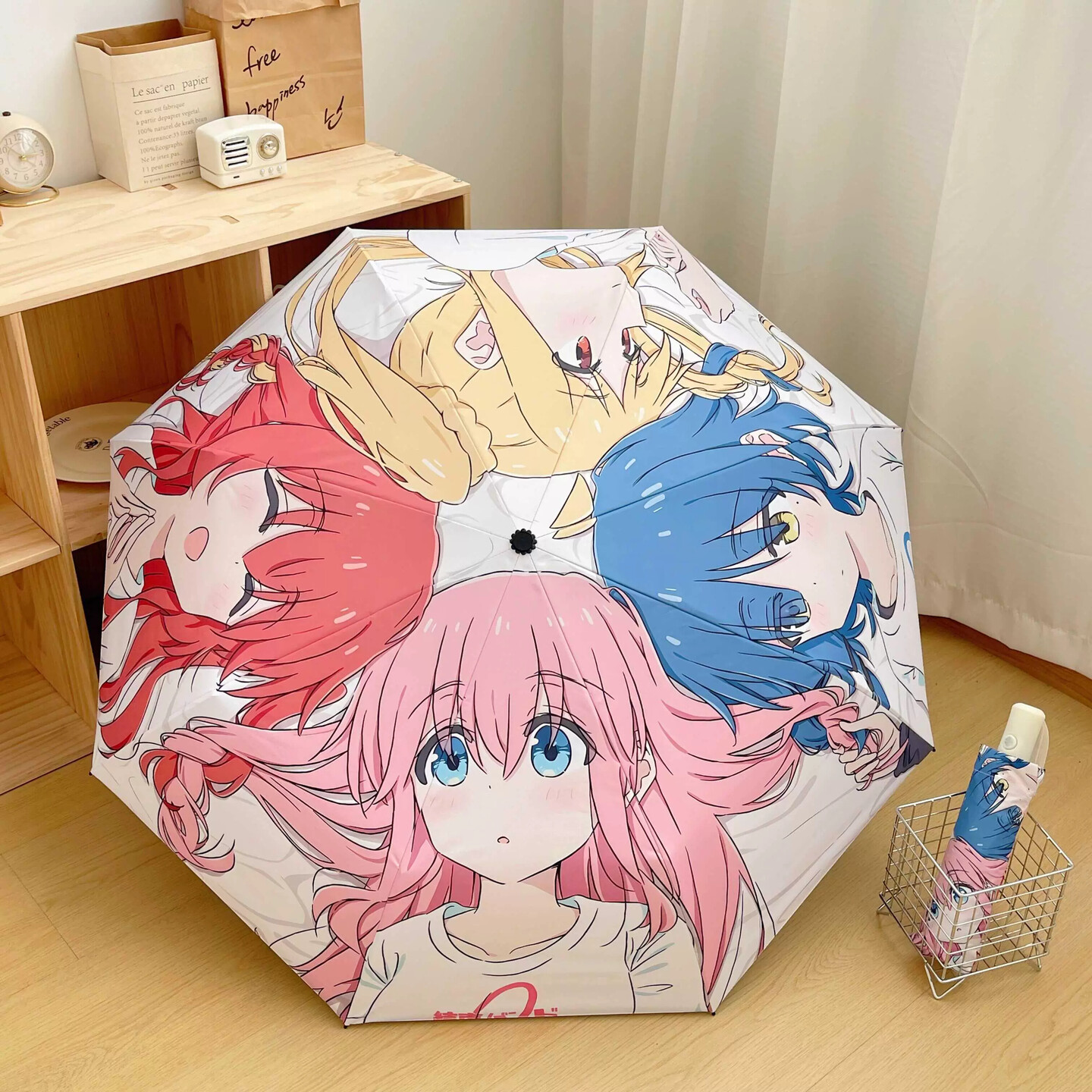 孤独摇滚雨伞二次元动漫学生夏季防晒遮阳黑胶全自动晴雨伞女