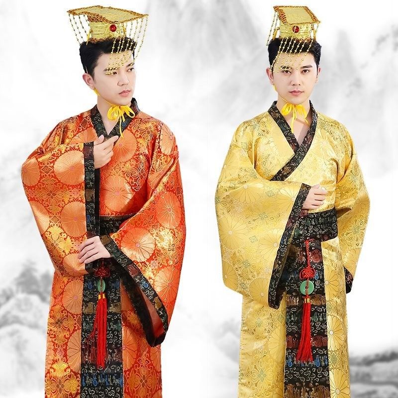 新款古装成人演出服太子服龙袍汉朝皇帝皇上影楼主题服装汉服男装