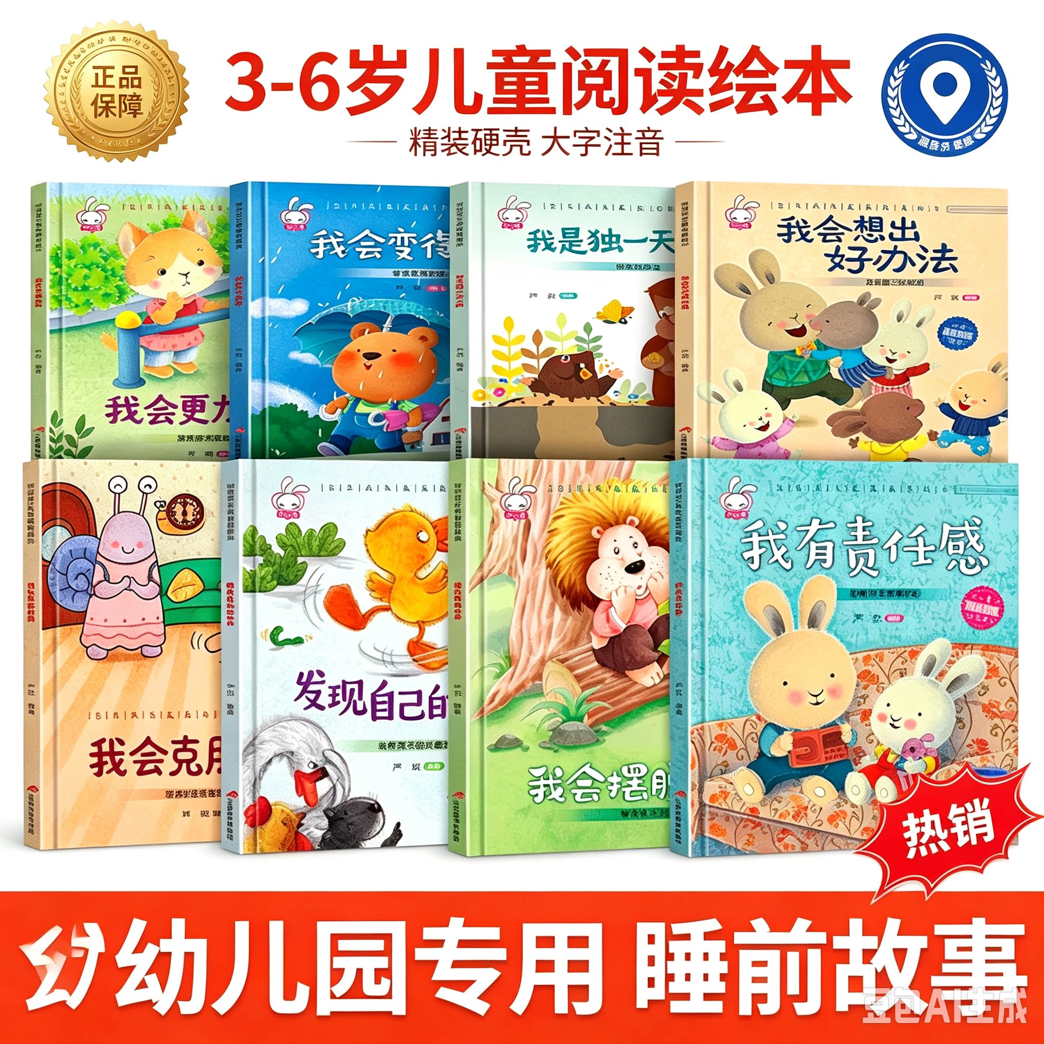 精装硬壳绘本幼儿园专用阅读儿童3到6岁小班中班大班宝宝启蒙早教读物亲子睡前故事书四岁五岁硬面幼儿阅读绘本书籍大全硬皮获奖书