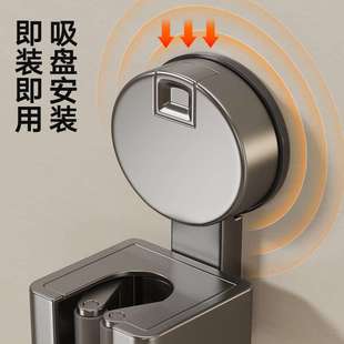 拖把夾免打孔壁掛拖把夾架衛生間強力掃把掛鉤浴室收納神器 吸盤式