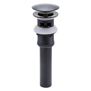 下水黑色落水器 定制卫浴洗脸玻璃盆面盆黄铜复古按G压大弹跳式
