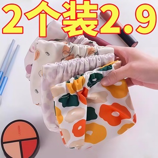 杂物小包 迷你收纳袋钥匙随身零钱包收纳化妆品弹片印花口红便携式