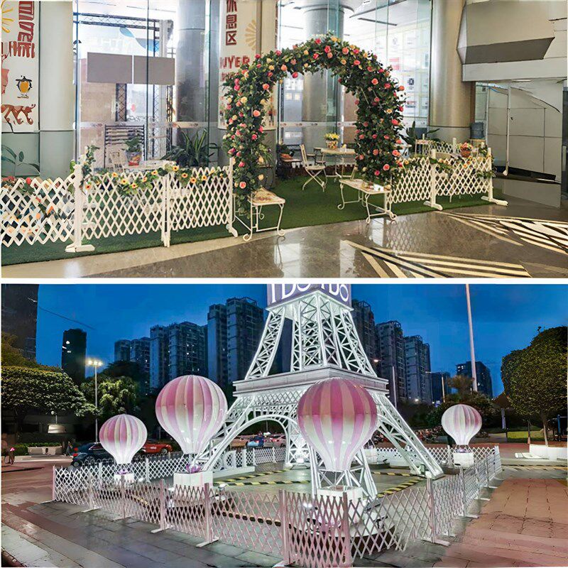 防腐木栅栏院子拦门栅栏户外护栏围起来围栏室内狗狗猫宠物隔离门