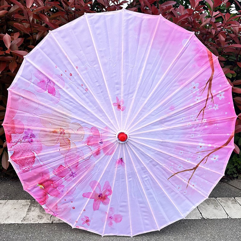 古风汉服拍照流苏伞舞蹈跳舞演出道具伞古典工艺伞中国风装饰油纸