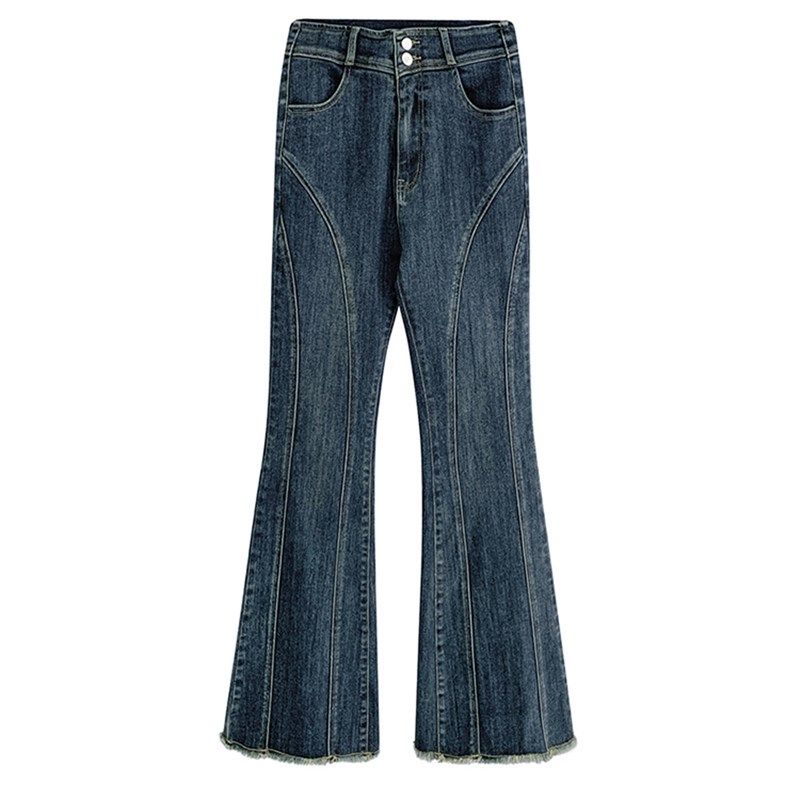 设计感微喇牛仔裤女夏薄款胖妹妹mm高腰显瘦直筒长裤梨形身材裤子,女装/女士精品,大码裤装,淘宝优惠券,粉丝福利购,淘宝优惠卷