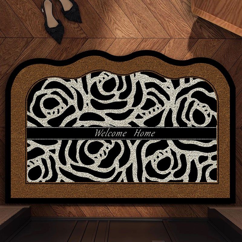 中古风轻奢高级感入户门地垫丝圈门口地毯门垫进门可裁剪耐脏脚垫,居家布艺,入户地垫,淘宝优惠券,粉丝福利购,淘宝优惠卷