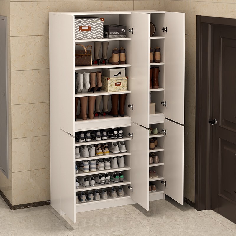 放门口外面的鞋柜带锁一梯一户门口储物柜电梯间鞋架门外楼道定制
