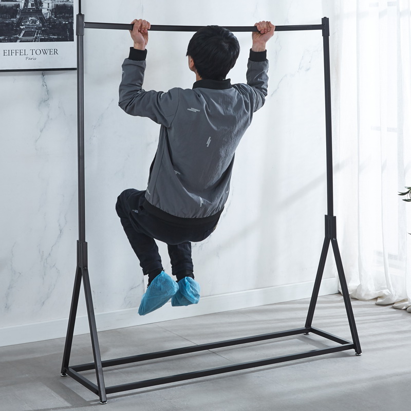 铁艺落地单杠架服装货架男女装衣架展示架落地式挂衣服架子中岛架