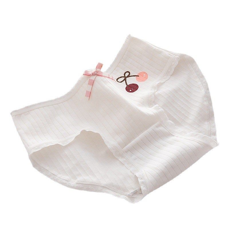 可爱萝莉樱桃内裤少女纯棉裆中腰棉质面料包臀女士三角裤学生白色,女士内衣/男士内衣/家居服,女三角裤,淘宝优惠券,粉丝福利购,淘宝优惠卷