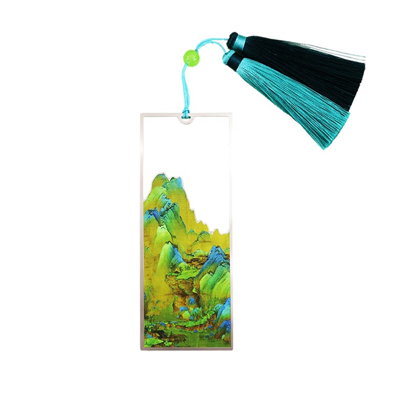 千里江山金属艺术书签系列文化创意礼品教师节定制礼盒国潮清新