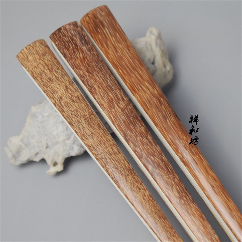 红麻竹玉竹芯大水滴老料纯手工贴梁刮棱文玩折扇棕流星纹苏工名家