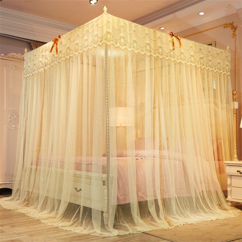 蚊帐家用2021年新款方便拆洗夏天支架加厚一米二五双人一米八大人