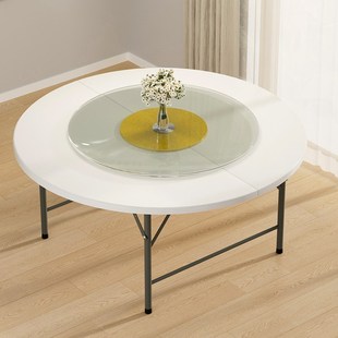 钢化玻璃家用餐桌转盘圆转盘旋转台转盘底座转盘酒店大圆转盘防爆