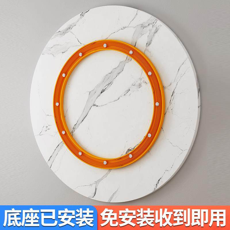 家用餐桌小转盘饭桌旋转圆盘实木圆桌台面加转盘底座酒店商用转台