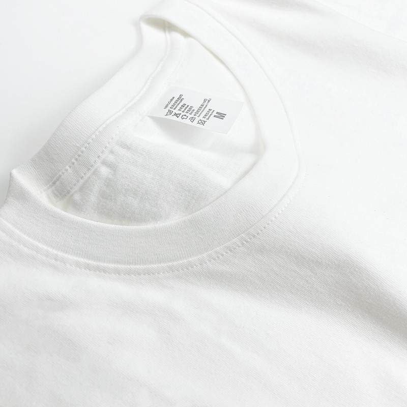 200G重磅日单短袖T恤纯棉纯白色不透男女打底衫圆领春夏 无缝桶织