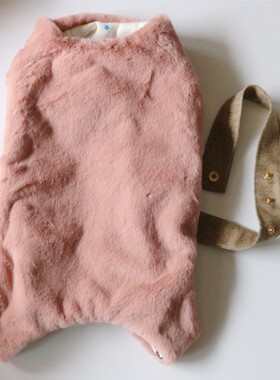 包邮】宠物秋冬保暖包肚马甲泰迪比熊雪纳瑞狗狗护肚背心仿皮草衣