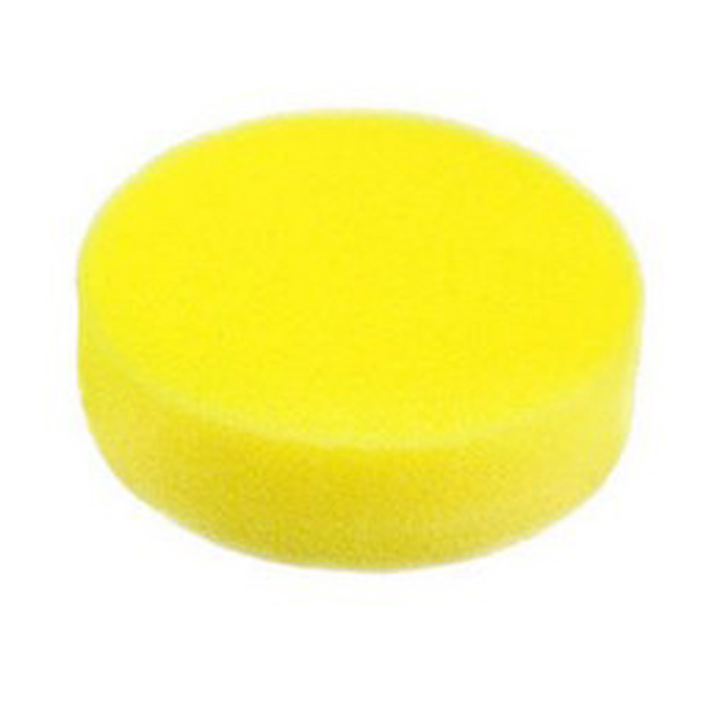 包邮加大黄色圆形擦鞋油汽车海绵打蜡上油海绵高密度清洁去污膏