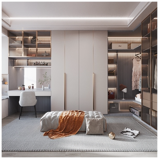 好莱客 卧室衣柜衣帽间电视餐边柜 轻定制套餐8㎡全屋定制