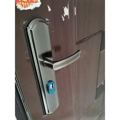 防盗门把手拉手套装通用型手柄老式家用门锁配件实心手柄加厚面板