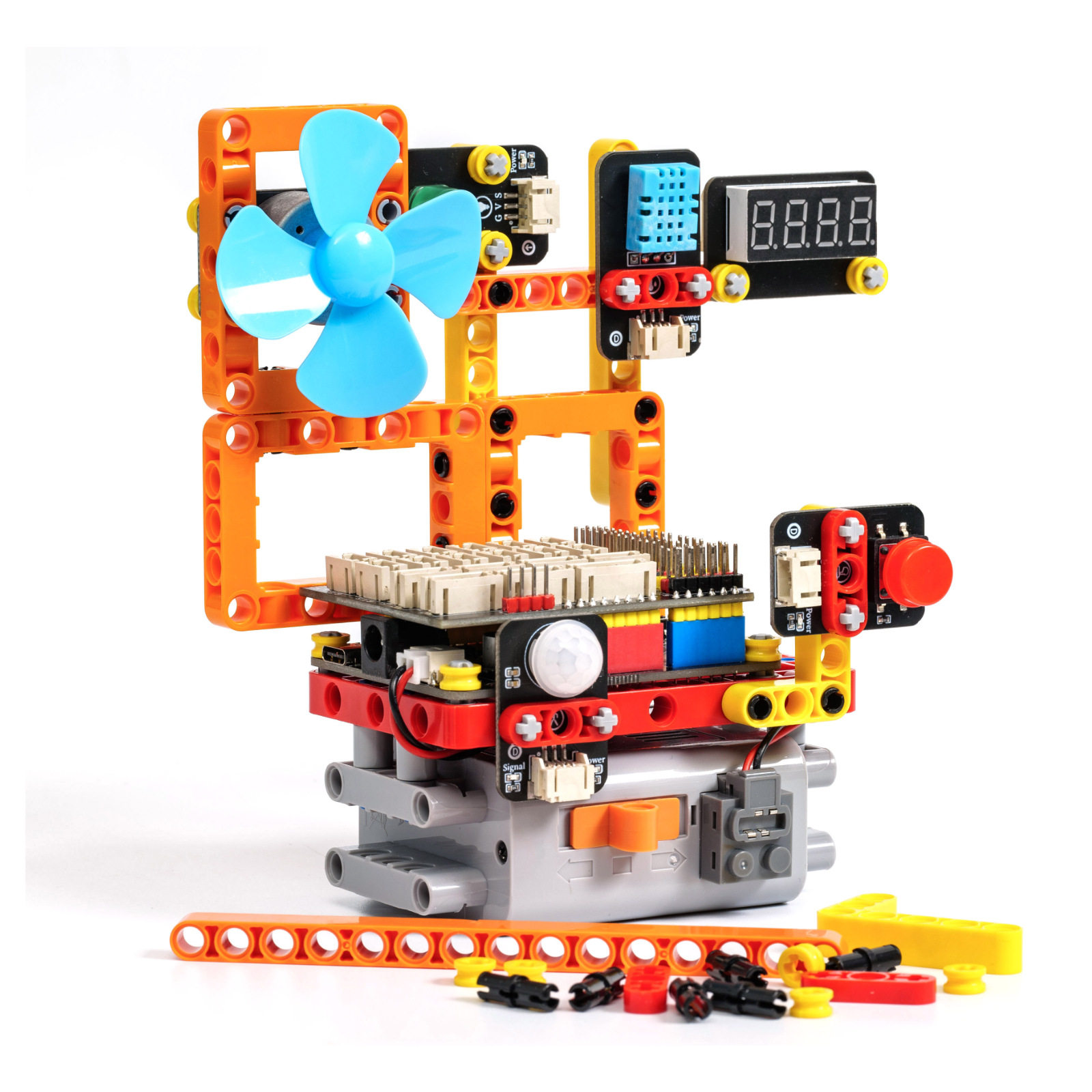 兼容乐高科技积木 Arduino传感器机器人可编程智能积木